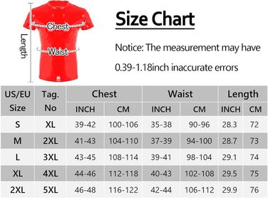 Чоловіча сорочка з лакованої шкіри Wetlook AIEOE, червона, XL - сексуальний образ для вечірок