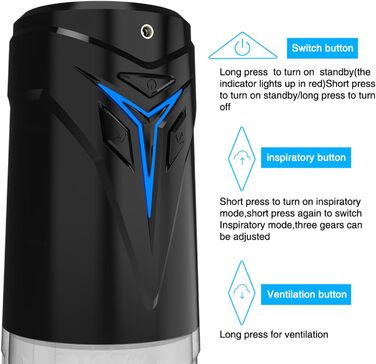 Електричний масажер для чоловіків – стимулятор пеніса з режимами всмоктування. Іграшка для дорослих