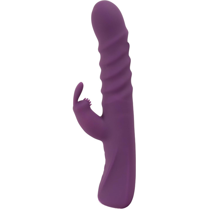 Вібратор для тіла JAVIDA Rabbit Vibe - 10 режимів, стимулятор клітора, 12.8-13.3 см, фіолетовий