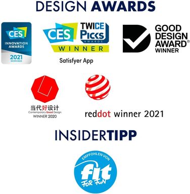 Satisfyer Curvy 1 Connect: Вібратор для клітора з додатком, 13.5 см, бордовий колір - інтенсивний стимулятор з технологією тиску