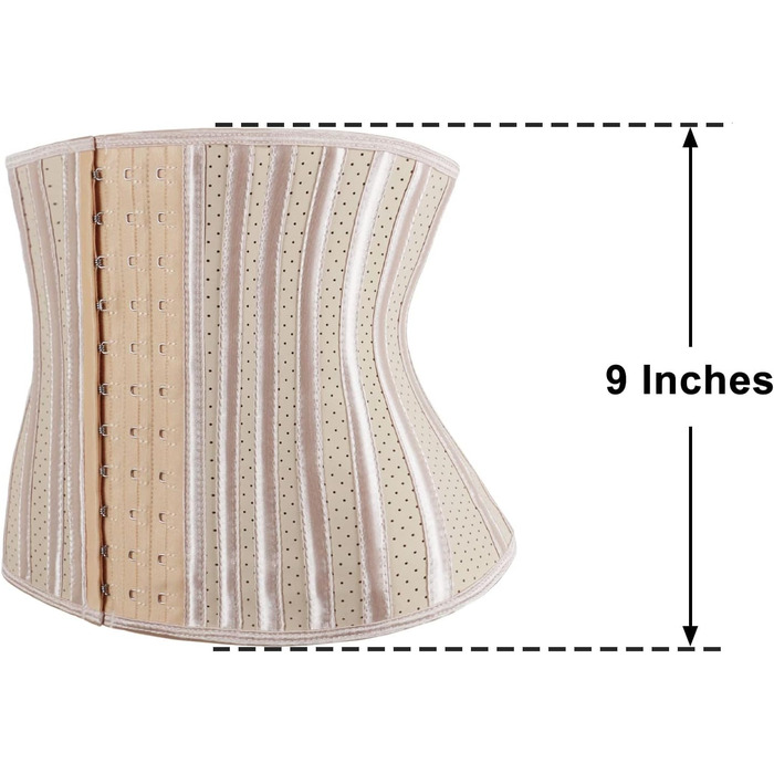 Корсет для фігури жіночий, чорний та бежевий (XXL), 25 кісток, дихаючий