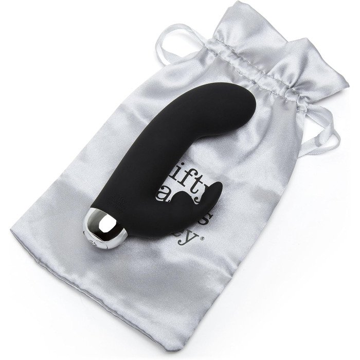 Вібратор для жінок Fifty Shades of Grey Greedy Girl Mini Rabbit USB, чорний, водонепроникний, тихий