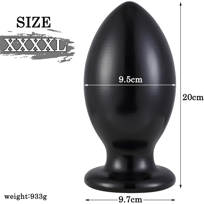 Анальний пробка-розширювач BDSMLOVE (XXXXL) для жінок та чоловіків, еротичний секс-іграшка для пар