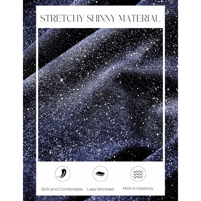 Сукня коктейльна DRESSTELLS для вечірки: елегантна, темно-синя, на бретелях, довжина до колін