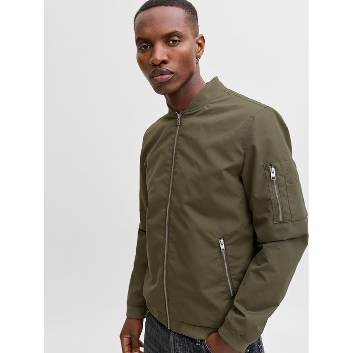 Чоловіча куртка-бомбер JACK & JONES Blousonjacke, колір Dusty Olive, розмір S