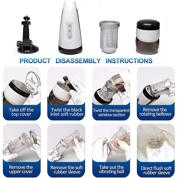 Електричний мастурбатор для чоловіків: чаша з 5 телескопічними функціями та 10 режимами вібрації. Автоматичний стимулятор пеніса, секс-іграшка для чоловіків