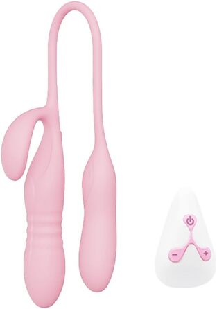 Анальні вібратори Xuomt з трьома головками, пульсація, дистанційне керування, стимулятор клітора та вагінальний масажер для пар та жінок