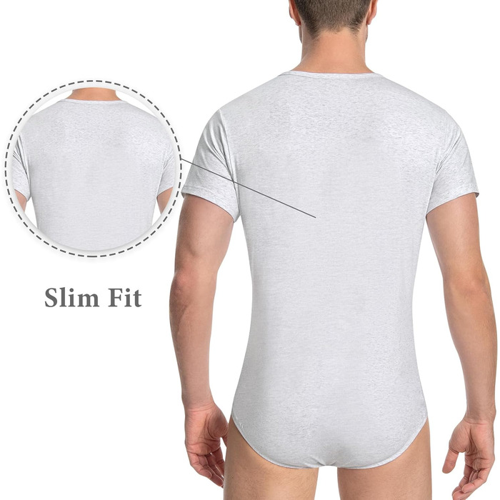 Комбінезон чоловічий Littleforbig з бавовни, вільний крій (Сірий, XS)