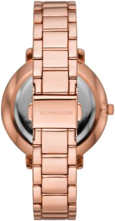 Жіночий годинник Michael Kors Pyper кварцовий, сталевий браслет, колір рожеве золото та Off-white