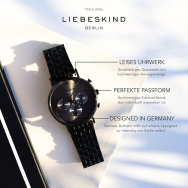 Жіночий наручний годинник Liebeskind Berlin LT-0156-MQ IP Black чорний