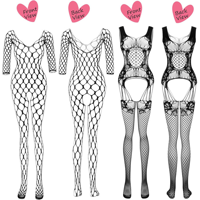 Чорна мереживна піжама з мереживом та шкарпетками для романтичних побачень (12 шт.)