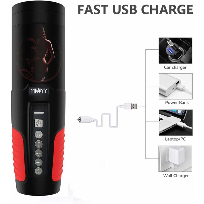 Електричний секс-іграшка для вагінального секса з 7 телескопічними та ротаційними режимами