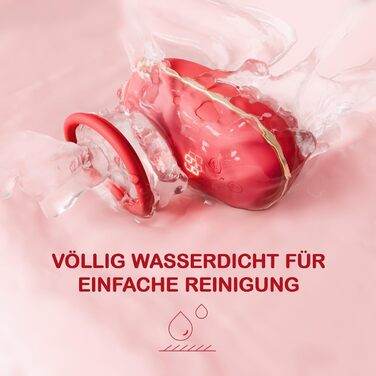 Вібратор для жінок, секс-іграшка для пар: кліторальний масажер з знімною чашкою, набір вібраторів для жінок з 3 насадками, 9 режимів та вібрацією. Червоний колір.