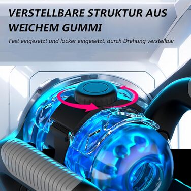 Електричний мастурбатор з подвійним руків'ям для чоловіків – реалістична вагіна, чорний колір