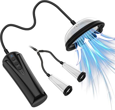 Електрична мульчирувальна помпа для секс-іграшок для жінок - Автоматична кліторальна та вагінальна помпа, соска-висмоктувач з 6 режимами - Інтимна секс-іграшка для стимуляції клітора та вагіни - Для жінок та пар