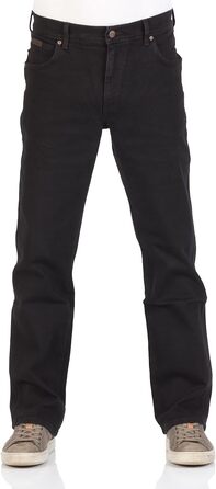 Чоловічі джинси Wrangler Texas Stretch W121XU13M завужені (Tapered), колір Black Overdye, розмір 44W/30L