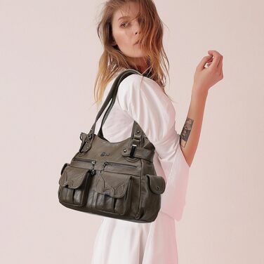 Жіноча сумка через плече KL928 з екошкіри — велика eleganтна сумка-шопер для офісу, навчання та покупок з багатофункціональними відділеннями
