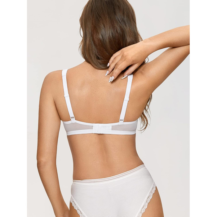 Добрева: Бальконний бюстгальтер Dirndl з кісточками, мереживний, з підтримкою, сексуальний, легкий, з підкладкою, великі розміри 75E, білий