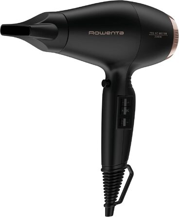 Професійний фен для волосся Rowenta Compact Pro CV6930, 2200 Вт, AC-двигун, 4 температурних режими, з концентратором та дифузором