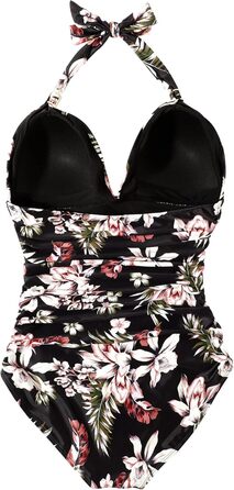 Світшот жіночий RXRXCOCO з рафтами, бавовняний, з V-подібним вирізом, push-up, одноцільний, відкритий на спині, з леопардовим принтом, чорний (XXL, чорний з квітами)