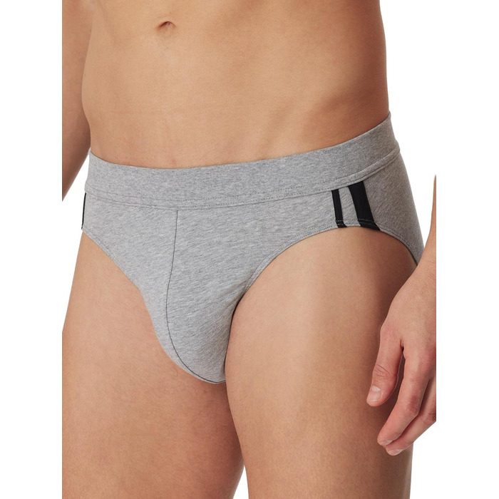 Труси чоловічі Schiesser 3 шт. Sip Softbund та Streifen Bio Baumwoe, 95/5 Organic (3XL, сірий меланж)