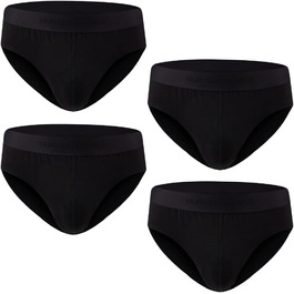 Боксерки чоловічі Hunter & Hawks, 4 шт. в упаковці, розмір S-6XL, м'які, антибактеріальні, дихаючі, чорні