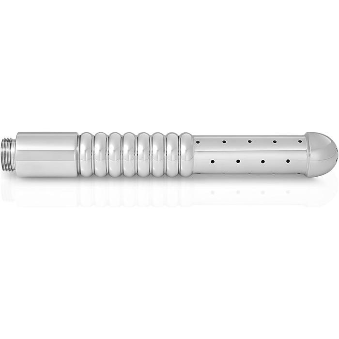 Іригатор для анального та вагінального використання з боковою насадкою, з нержавіючої сталі