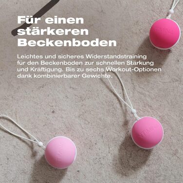 Набір для тренування м'язів тазу Intimina Laselle Routine Set з кульками (28г, 38г, 48г)
