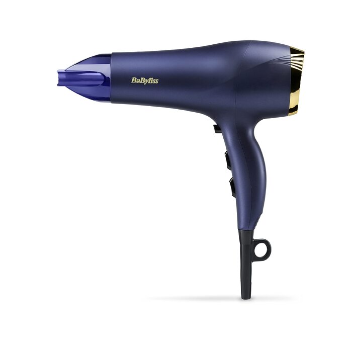 Професійний фен для волосся BaByliss Midnight Luxe 5781PE: потужність 2300 Вт, іонна технологія Anti-Frizz, 3 температурні та 2 швидкісні режими