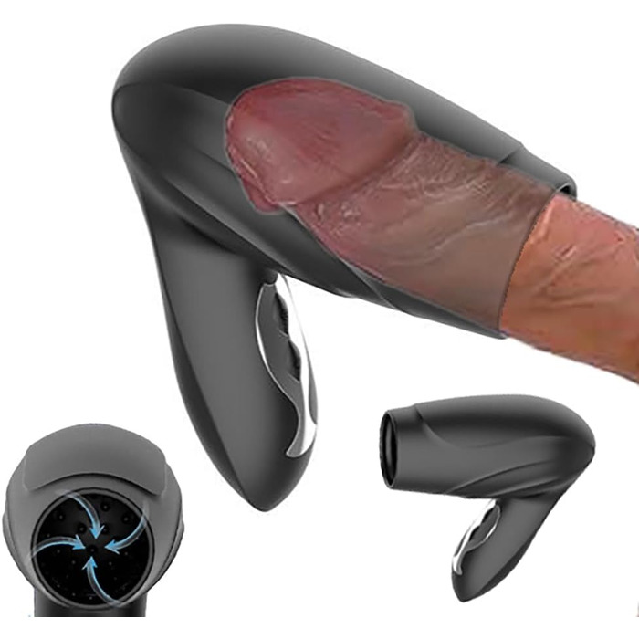 Електричний мастурбатор Kuaecr з 10 режимами вібрації, автоматичний, з телескопічною функцією та стимулятором еякуляції для чоловіків