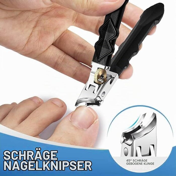 Набір кусачок для нігтів Solymody Orthoclip (2 шт.) — професійні ножиці для товстих нігтів рук та ніг, підходять для літніх людей