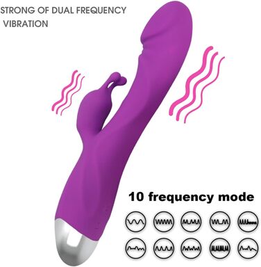 Вібратор для жінок: кліторальний та G-точковий, силіконовий кролик, 10 режимів вібрації, анальний дildo, реалістичний секс-іграшка, рожевий