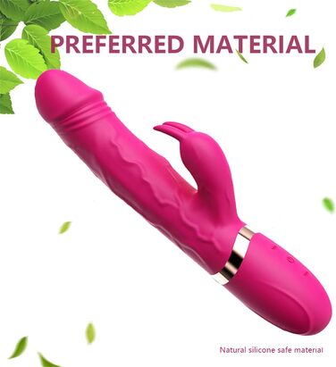 Вібратор для жінок Klitoris та G-точка, Rabbit Silikon, 10 режимів, Рожевий