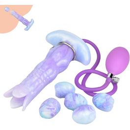 Анальний плагін з кульками Axcroo з силікону - 5 кульок, надувний, анальний ділдо, іграшка для дорослих, для жінок та чоловіків