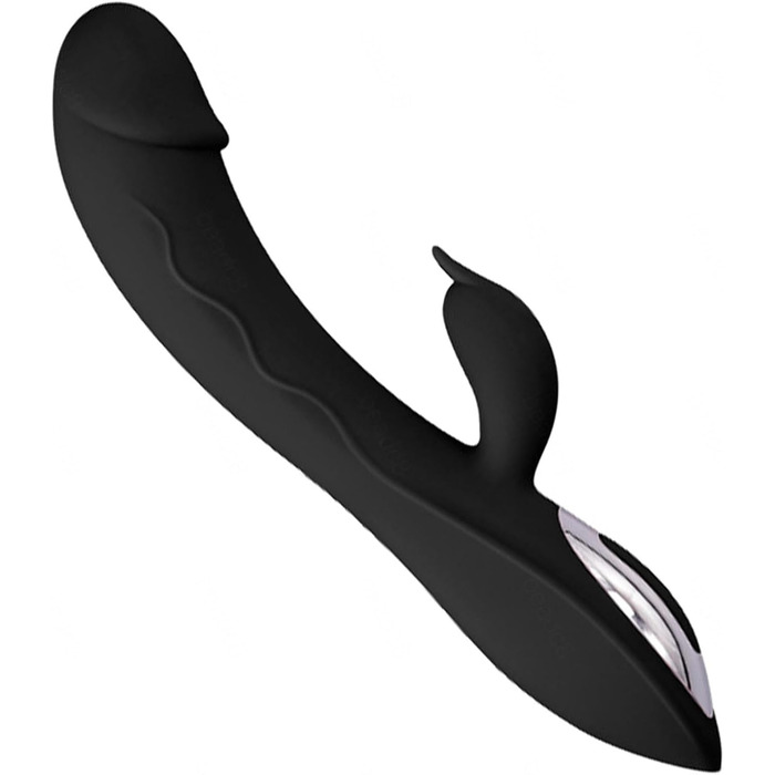 Вібратор G-Spot з силікону, 7 режимів вібрації, для жінок, чорний