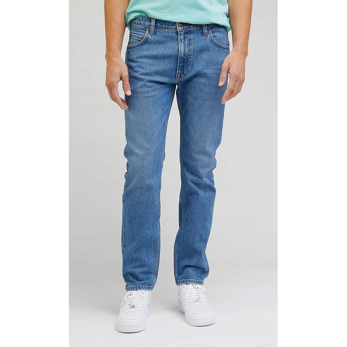 Чоловічі джинси LEE Classic Straight Fit Brooklyn, синьо-чорні (Moody Blue Used), розмір 32W/34L