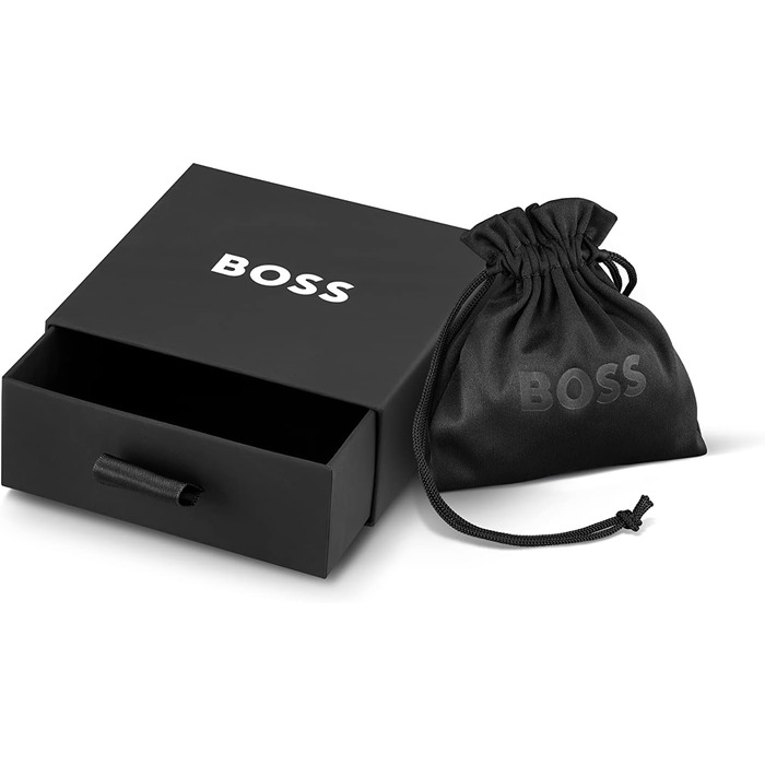 Чоловічий браслет BOSS Jewelry колекція BLENDED зі сталі та натуральної шкіри - 1580150M