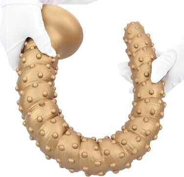 Анальний дилда Extra Langer Monster Spiral Dildo з текстурою для чоловіків та жінок, стимуляція G-точки, глибока анальна стимуляція, LZYLWC (L/Золото)