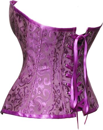 Бюстгальтер корсет Daen Brocade з лілового брокату XXL (Bslingerie®)