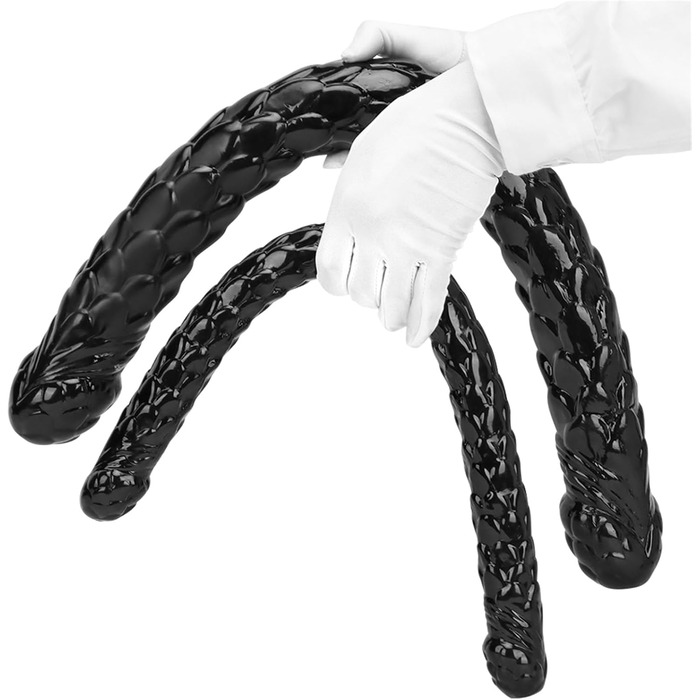 Анальний плагін Doppeldildo 52/70 см: гнучкий, для пар, стимуляція G-точки, вагінальний дилататор