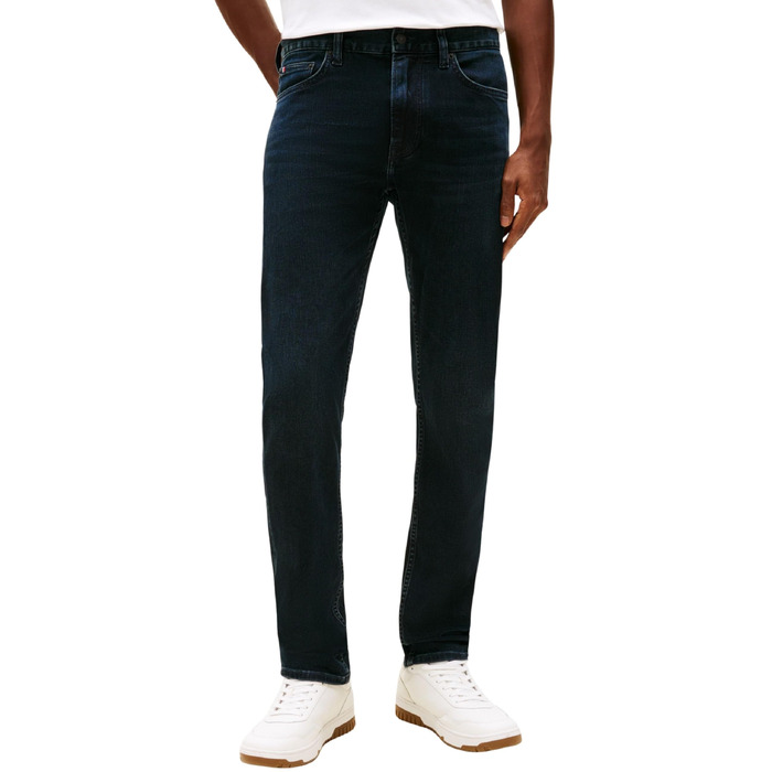 Чоловічі прямі джинси Tommy Hilfiger Denton Denim (Blue Black), розмір 32W/32L