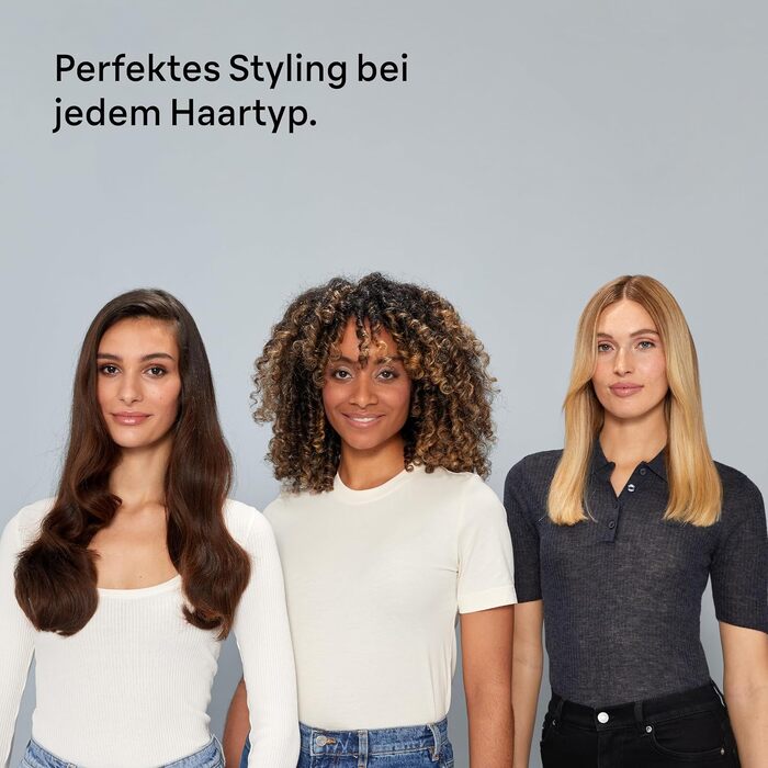 Фен для волосся Braun Haartrockner HD4.2 з дифузором та насадкою для стайлінгу, технологія Super IONTEC, 2100 Вт, 3 температури та 3 швидкості, чорно-сірий, BRHD425E