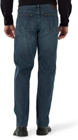 Чоловічі джинси Wrangler Free to Stretch Relaxed Fit, темно-сині (Marin), 42W / 30L