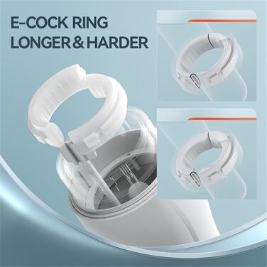 Електричний мастурбатор для чоловіків з 10 вібраціями, 4 режимами всмоктування та функцією нагріву. Чорний колір.