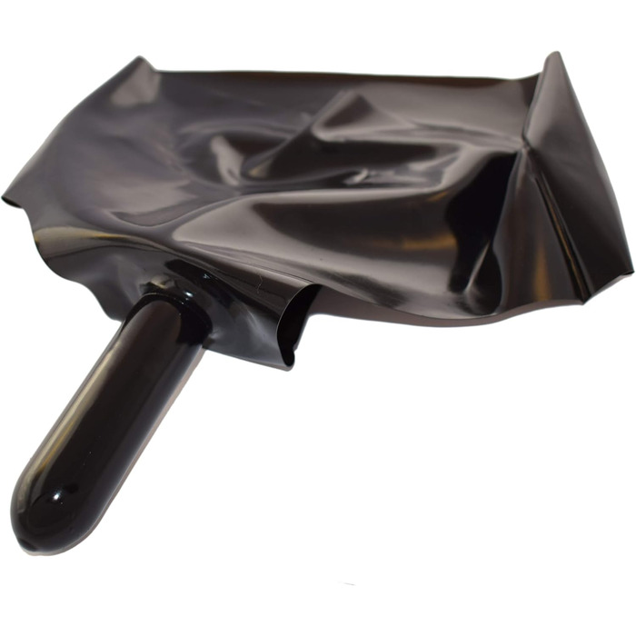 Латексний сліп з пеніс-карманом - сексуальні латексні шорти та анальний презерватив для чоловіків, чорний, 0.4 мм, XL