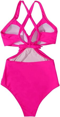 Купальник суцільний жіночий Push-up Wrap Monokini Hot Rosa, розмір XXL
