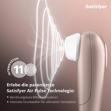Satisfyer 1 Next Generation Gold: вібратор для жінок з ефектом присоски | Рожеве золото