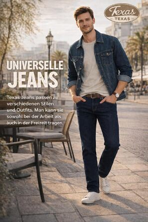 Чоловічі стрейч-джинси Wrangler Texas Regular Fit Authentic Straight, Blue Black (W40/L32)