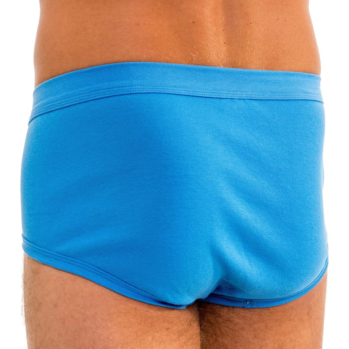 Чоловічі труси HERMKO 3240 (4 шт. в упаковці) з вирізом та м'яким поясом, бавовна Bio (4XL, Оливковий)