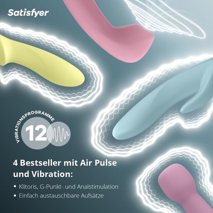 Набір вібраторів Satisfyer Marvelous Four | 4 в 1 | Для жінок | Водонепроникний (IPX7) | Преміум якість